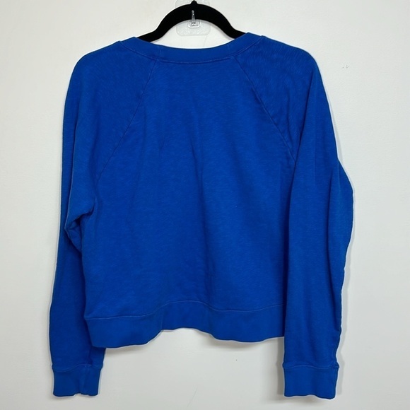 M.i.h Jeans Two Shot Sweatshirt Classic Blue Rainbow Patch Large - Picture 4 of 7